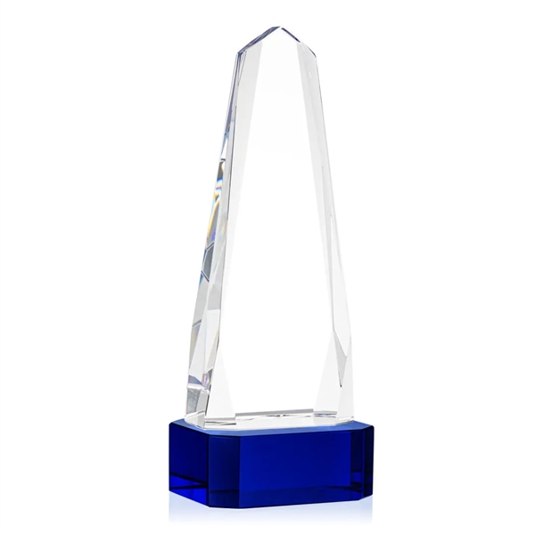 The Optical Crystal Geneva VividPrint™ Award on base is an obelisk... from ASI 84592 St Regis Group / St Regis