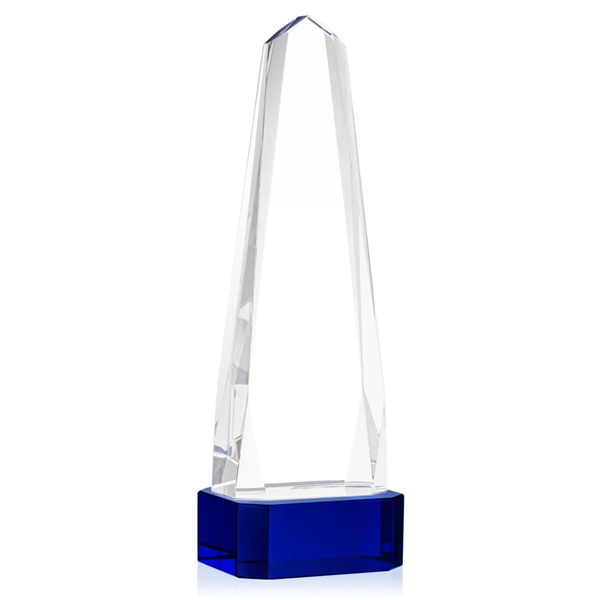 The Optical Crystal Geneva VividPrint™ Award on base is an obelisk... from ASI 84592 St Regis Group / St Regis