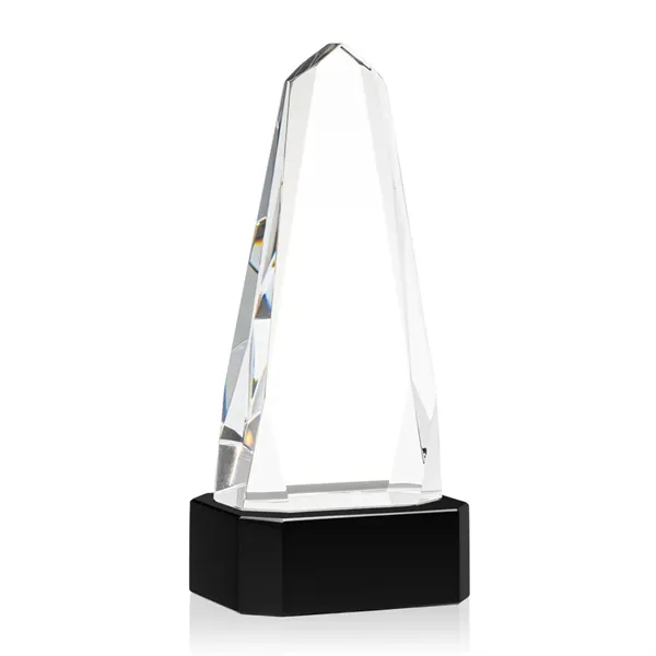 The Optical Crystal Geneva VividPrint™ Award on base is an obelisk... from ASI 84592 St Regis Group / St Regis