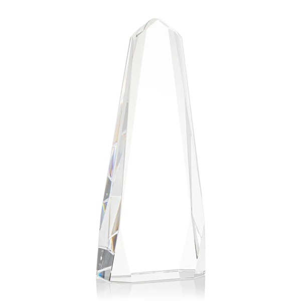 The freestanding Optical Crystal Geneva VividPrint™ Award is an obelisk that... from ASI 84592 St Regis Group / St Regis