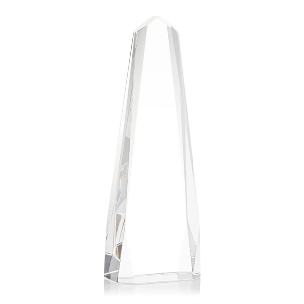 The freestanding Optical Crystal Geneva VividPrint™ Award is an obelisk that... from ASI 84592 St Regis Group / St Regis