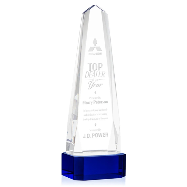 The Optical Crystal Geneva Award on base is an obelisk that... from ASI 84592 St Regis Group / St Regis