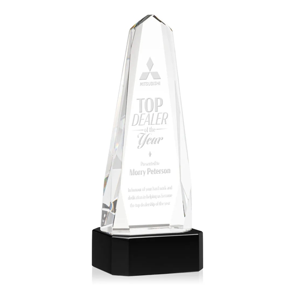 The Optical Crystal Geneva Award on base is an obelisk that... from ASI 84592 St Regis Group / St Regis