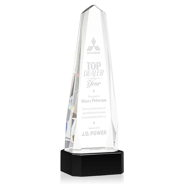 The Optical Crystal Geneva Award on base is an obelisk that... from ASI 84592 St Regis Group / St Regis