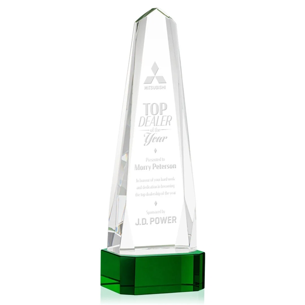 The Optical Crystal Geneva Award on base is an obelisk that... from ASI 84592 St Regis Group / St Regis