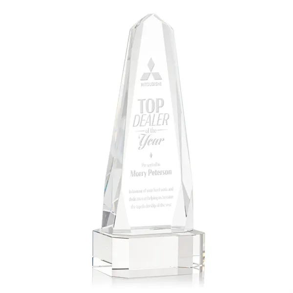The Optical Crystal Geneva Award on base is an obelisk that... from ASI 84592 St Regis Group / St Regis