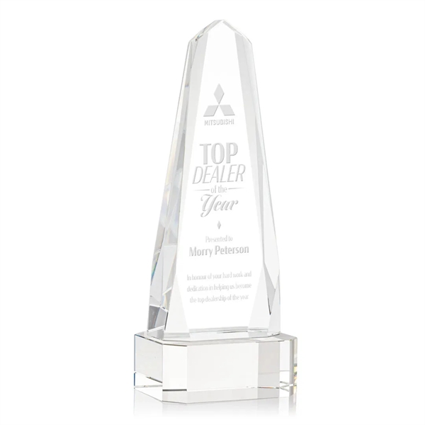 The Optical Crystal Geneva Award on base is an obelisk that... from ASI 84592 St Regis Group / St Regis
