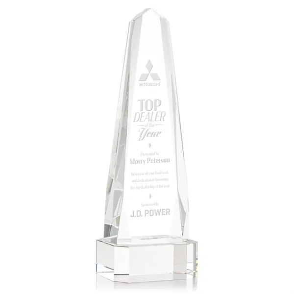 The Optical Crystal Geneva Award on base is an obelisk that... from ASI 84592 St Regis Group / St Regis