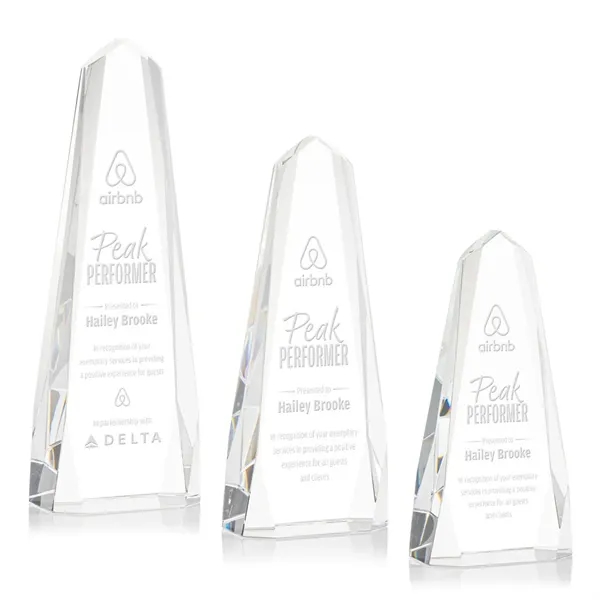 The freestanding Optical Crystal Geneva Award is an obelisk that features... from ASI 84592 St Regis Group / St Regis
