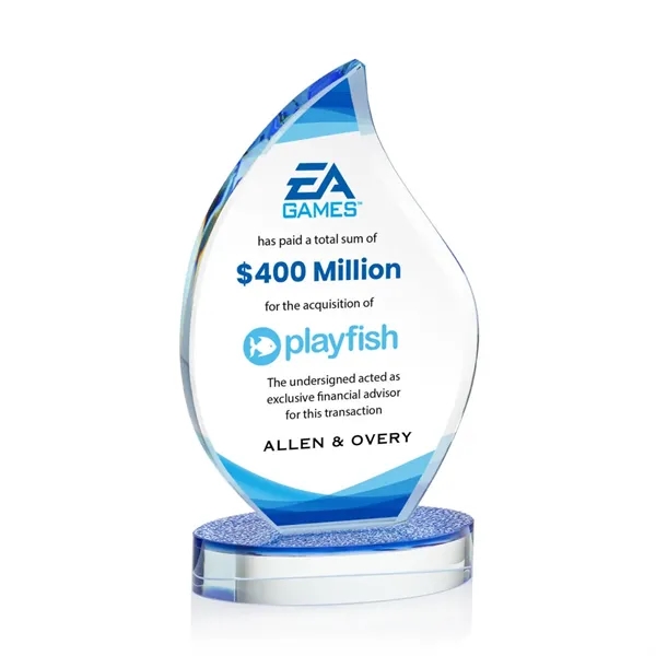 The Headley VividPrint™ Award features flame-shaped Starfire Crystal and is mounted... from ASI 84592 St Regis Group / St Regis