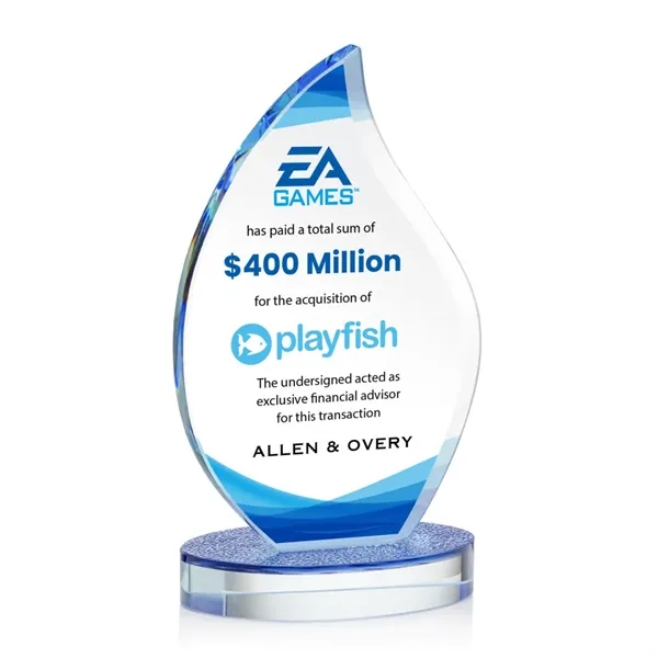 The Headley VividPrint™ Award features flame-shaped Starfire Crystal and is mounted... from ASI 84592 St Regis Group / St Regis