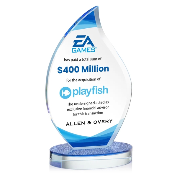 The Headley VividPrint™ Award features flame-shaped Starfire Crystal and is mounted... from ASI 84592 St Regis Group / St Regis