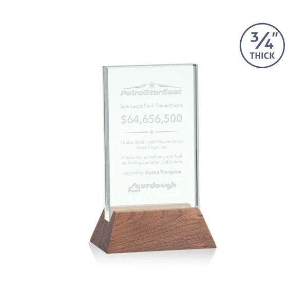 The Walkerton Award - Jade/Walnut is a vertical 3/4-inch thick Jade... from ASI 84592 St Regis Group / St Regis
