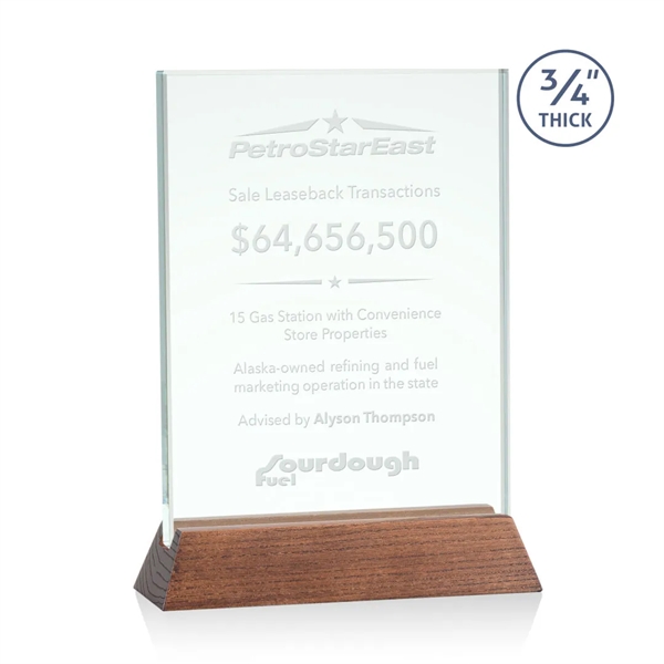 The Walkerton Award - Jade/Walnut is a vertical 3/4-inch thick Jade... from ASI 84592 St Regis Group / St Regis