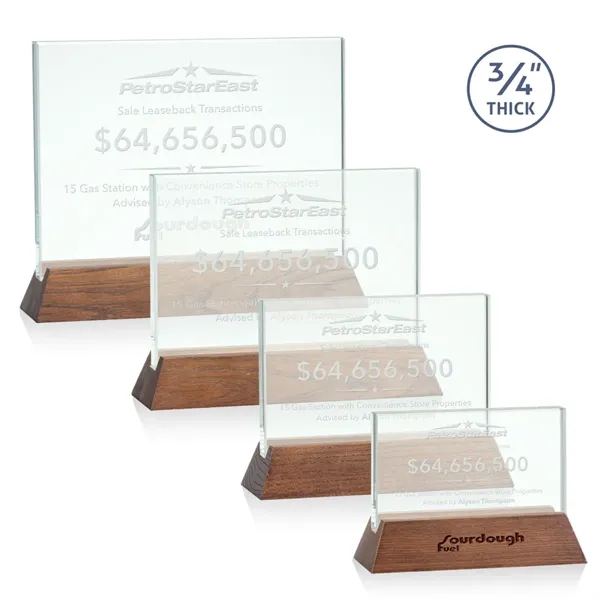 The Walkerton Award - Jade/Walnut is a horizontal 3/4-inch thick jade... from ASI 84592 St Regis Group / St Regis