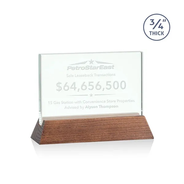 The Walkerton Award - Jade/Walnut is a horizontal 3/4-inch thick jade... from ASI 84592 St Regis Group / St Regis