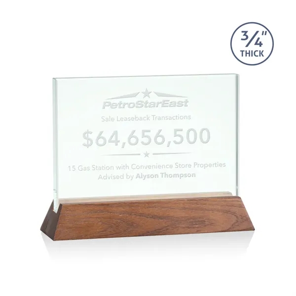 The Walkerton Award - Jade/Walnut is a horizontal 3/4-inch thick jade... from ASI 84592 St Regis Group / St Regis