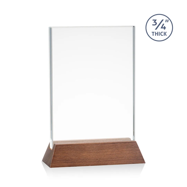 The Walkerton VividPrint™ Award - Starfire/Walnut is a vertical 3/4-inch thick... from ASI 84592 St Regis Group / St Regis