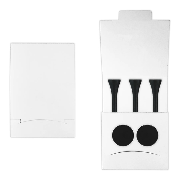 Golf tee matchbook packet with 3 tees and 2 markers.... from ASI 93520 Ventura Inc
