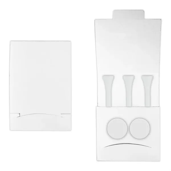 Golf tee matchbook packet with 3 tees and 2 markers.... from ASI 93520 Ventura Inc