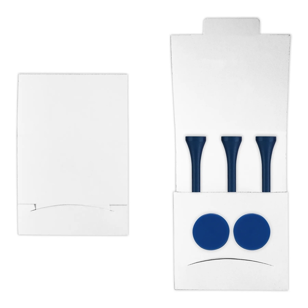 Golf tee matchbook packet with 3 tees and 2 markers.... from ASI 93520 Ventura Inc