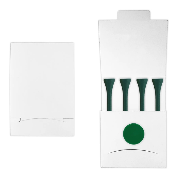 Golf tee matchbook packet with 4 tees and 1 marker.... from ASI 93520 Ventura Inc