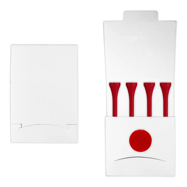 Golf tee matchbook packet with 4 tees and 1 marker.... from ASI 93520 Ventura Inc