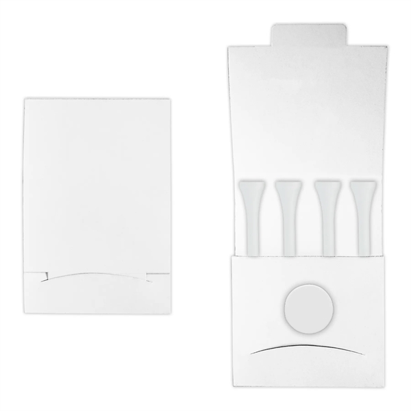 Golf tee matchbook packet with 4 tees and 1 marker.... from ASI 93520 Ventura Inc