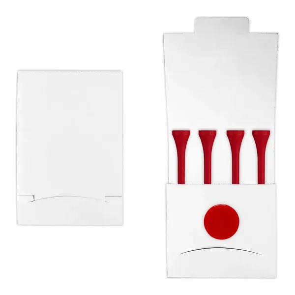 Golf tee matchbook packet with 4 tees and 1 marker.... from ASI 93520 Ventura Inc