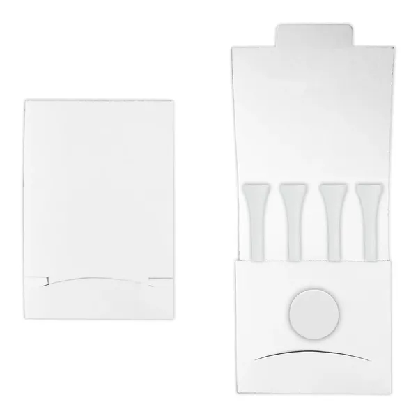 Golf tee matchbook packet with 4 tees and 1 marker.... from ASI 93520 Ventura Inc