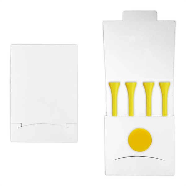 Golf tee matchbook packet with 4 tees and 1 marker.... from ASI 93520 Ventura Inc