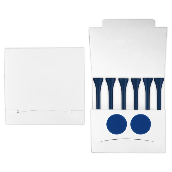 Golf tee matchbook packet with 6 tees and 2 markers.... from ASI 93520 Ventura Inc