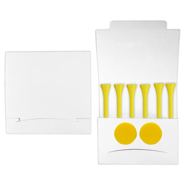 Golf tee matchbook packet with 6 tees and 2 markers.... from ASI 93520 Ventura Inc
