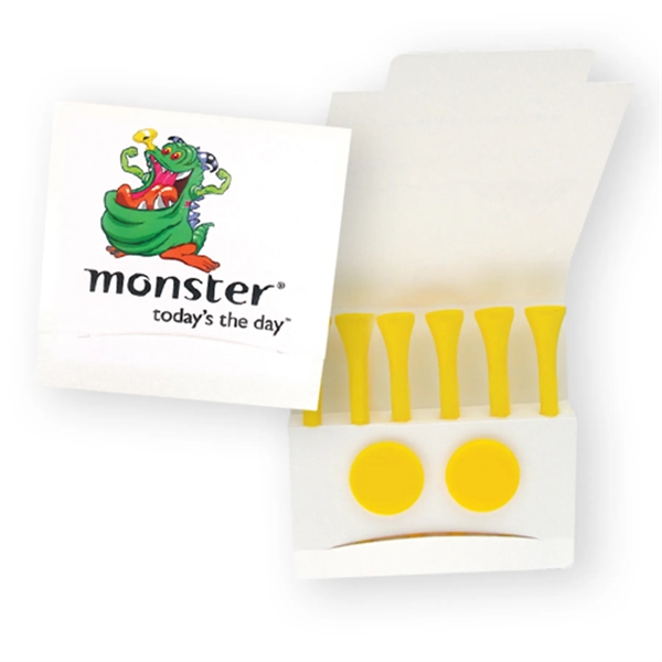 Golf tee matchbook packet with 6 tees and 2 markers.... from ASI 93520 Ventura Inc