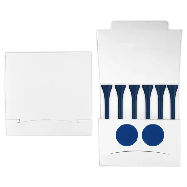 Golf tee matchbook packet with 6 tees and 2 markers.... from ASI 93520 Ventura Inc