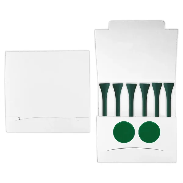 Golf tee matchbook packet with 6 tees and 2 markers.... from ASI 93520 Ventura Inc