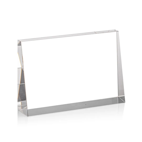 The bold Tweed award is a thick freestanding optical crystal award... from ASI 84592 St Regis Group / St Regis