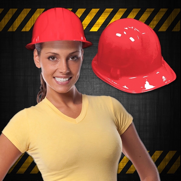 Plastic novelty construction hard hat in assorted colors.... from ASI 42016 Brighter Promotions Inc