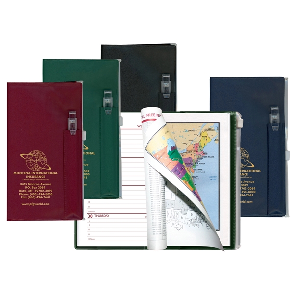 Zip-back pocket planner with pen and zip-lock pocket.... from ASI 83770 Royal Industries / The Royal Line