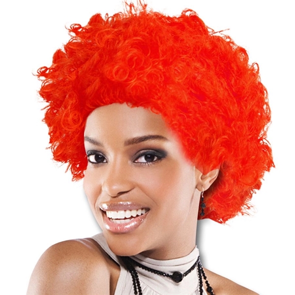 Adult sized cheering team spirit costume wig offered in an assortment... from ASI 42016 Brighter Promotions Inc / Chemical Light™ Liquid Light