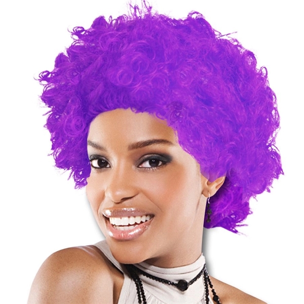 Adult sized cheering team spirit costume wig offered in an assortment... from ASI 42016 Brighter Promotions Inc / Chemical Light™ Liquid Light