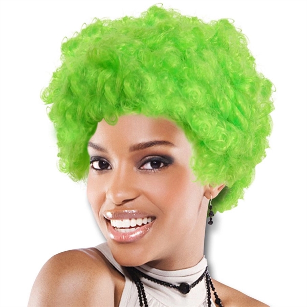 Adult sized cheering team spirit costume wig offered in an assortment... from ASI 42016 Brighter Promotions Inc / Chemical Light™ Liquid Light