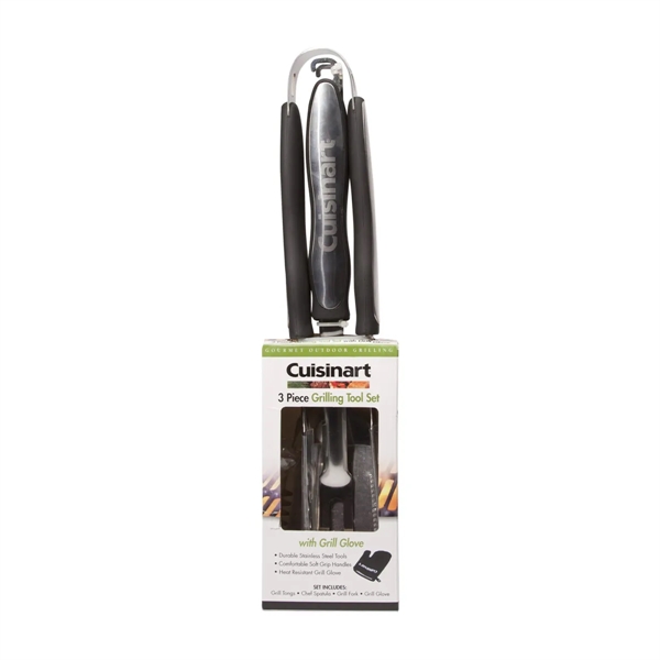 4 piece grilling tool set with glove, spatula, grill fork and... from ASI 56070 Gemline / Gemline®