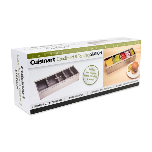 Set of 3 different sized containers for toppings and condiments.... from ASI 56070 Gemline / Gemline®