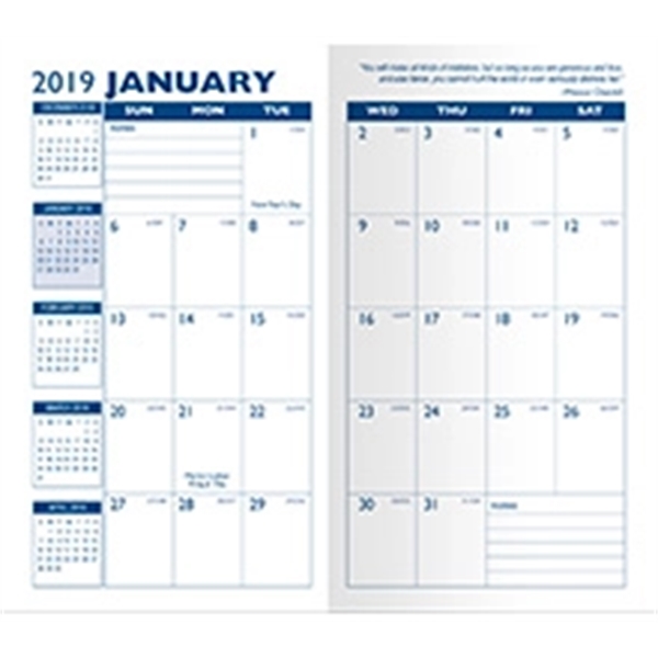 Styles "Joliett" 2-tone soft vinyl cover pocket planners.... from ASI 83770 Royal Industries / The Royal Line