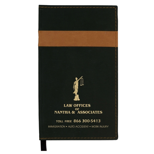 Styles "Joliett" 2-tone soft vinyl cover pocket planners.... from ASI 83770 Royal Industries / The Royal Line