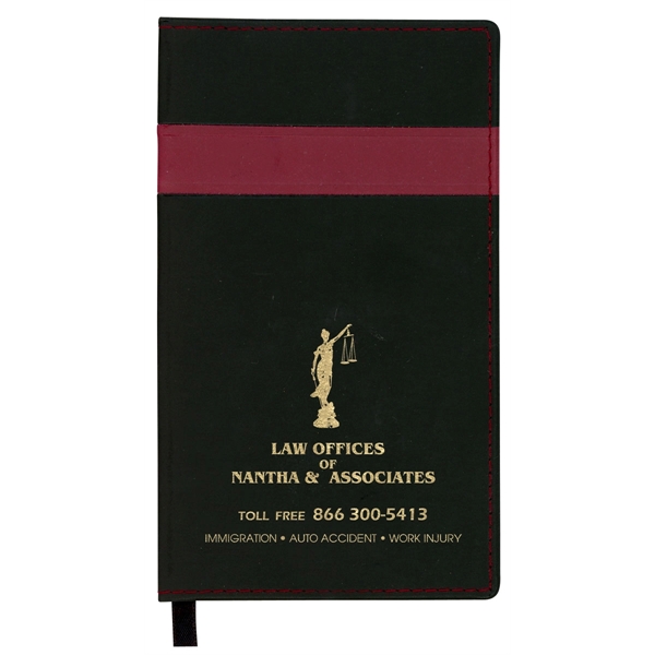 Styles "Joliett" 2-tone soft vinyl cover pocket planners.... from ASI 83770 Royal Industries / The Royal Line