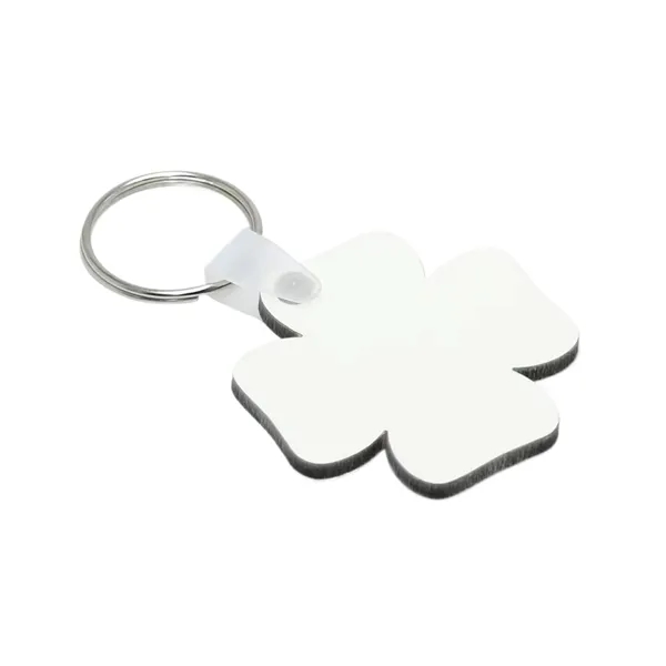Flower shaped MDF keychain plus free sublimation heat transfer printing in... from ASI 37218 Athena Promo (tm)