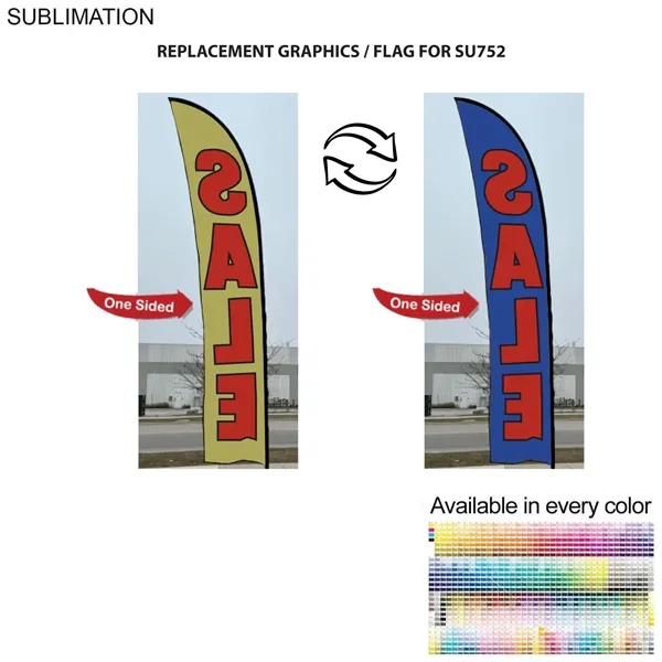 Replacement Flag for 15' Large Feather Flag Kit, Full Color Graphics... from ASI 53509 FIEL-Fairdeal Import & Export / FIEL