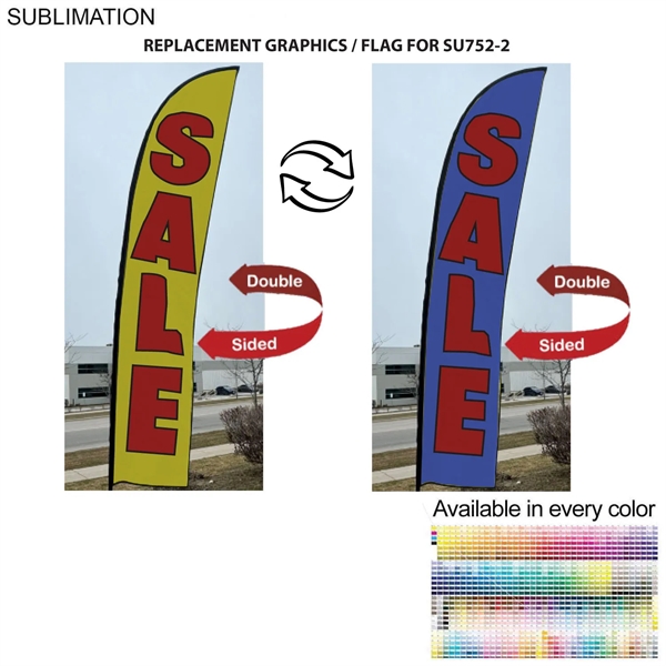 Replacement Flag for 15' Large Feather Flag Kit, Full Color Graphics... from ASI 53509 FIEL-Fairdeal Import & Export / FIEL